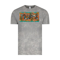 Cloud Rock texas sunflower cactus cowhide leopard licence plate Vintage Tee - Artiststas