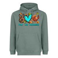 Sage peace love thanksgiving Heavyweight Hoodie - Zillion Design Studio
