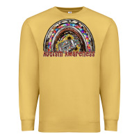 Antique Gold autism avareness football Premium Sweatshirt - SublimationCraftShop