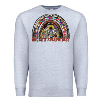 Heather Grey autism avareness football Premium Sweatshirt - SublimationCraftShop