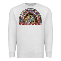 Oatmeal Heather autism avareness football Premium Sweatshirt - SublimationCraftShop
