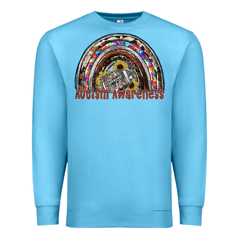 Autism Avareness Football Premium Sweatshirt by SublimationCraftShop | Teevron