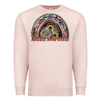 Pale Pink autism avareness football Premium Sweatshirt - SublimationCraftShop