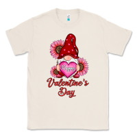 Natural happy valentines day gnomes with sunflower Classic Tee - RanaPortraitStore