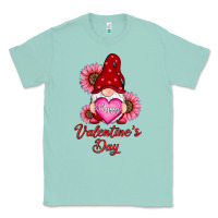 Seafoam happy valentines day gnomes with sunflower Classic Tee - RanaPortraitStore