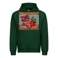 Forest Green merry Christmas truck Urban Hoodie - Jasminsmagicworld