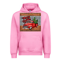Fuchsia Pink merry Christmas truck Urban Hoodie - Jasminsmagicworld