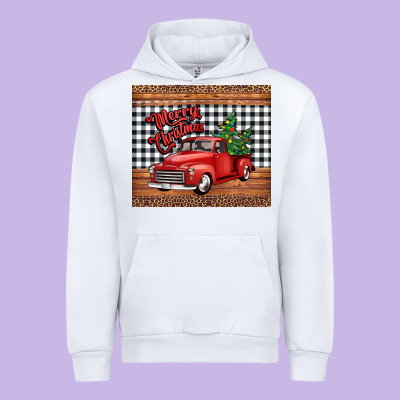 Merry Christmas Truck Urban Hoodie Designed By Jasminsmagicworld