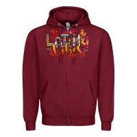 Burgundy Latina vibes Zipper Hoodie - RanaPortraitStore