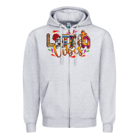 Heather Grey Latina vibes Zipper Hoodie - RanaPortraitStore
