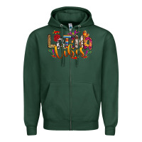 Sports Green Latina vibes Zipper Hoodie - RanaPortraitStore