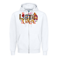 White Latina vibes Zipper Hoodie - RanaPortraitStore