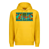 Lemon blessed turquoise gemstone cactus and sunflower licanse plate Premium Hoodie - Artiststas