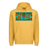 Mustard blessed turquoise gemstone cactus and sunflower licanse plate Premium Hoodie - Artiststas