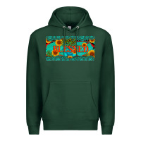 Sports Green blessed turquoise gemstone cactus and sunflower licanse plate Premium Hoodie - Artiststas