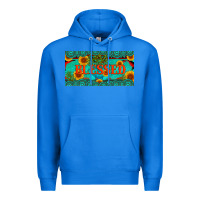 True Royal blessed turquoise gemstone cactus and sunflower licanse plate Premium Hoodie - Artiststas