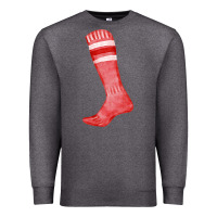 Charcoal Heather red sock fa element Premium Sweatshirt - FaDigitalArtStudio