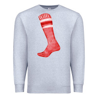 Heather Grey red sock fa element Premium Sweatshirt - FaDigitalArtStudio