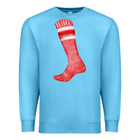 Ocean Blue red sock fa element Premium Sweatshirt - FaDigitalArtStudio