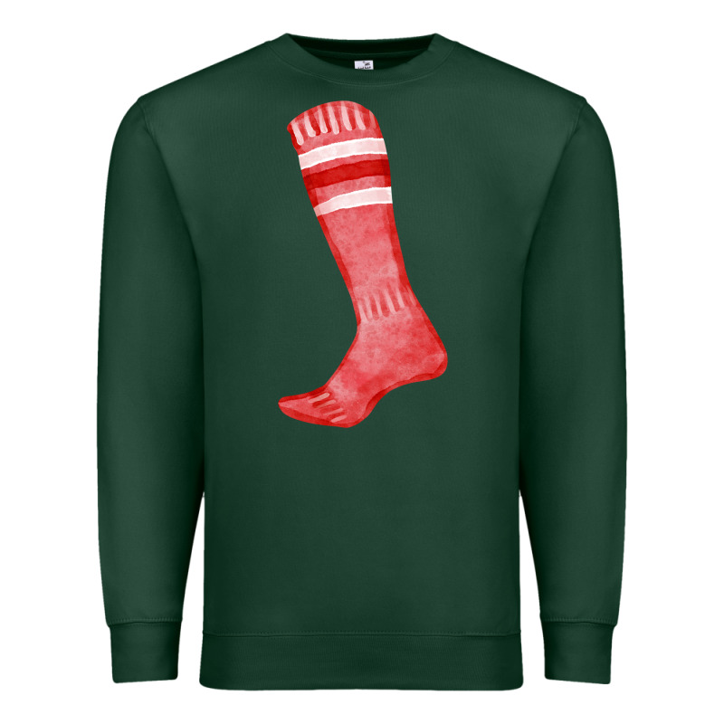 Red Sock Fa Element Premium Sweatshirt by FaDigitalArtStudio | Teevron