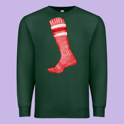 Red Sock Fa Element Premium Sweatshirt Designed By Fadigitalartstudio