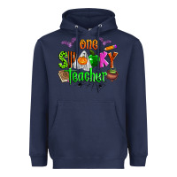 Navy one spooky teacher Heavyweight Hoodie - Zillion Design Studio