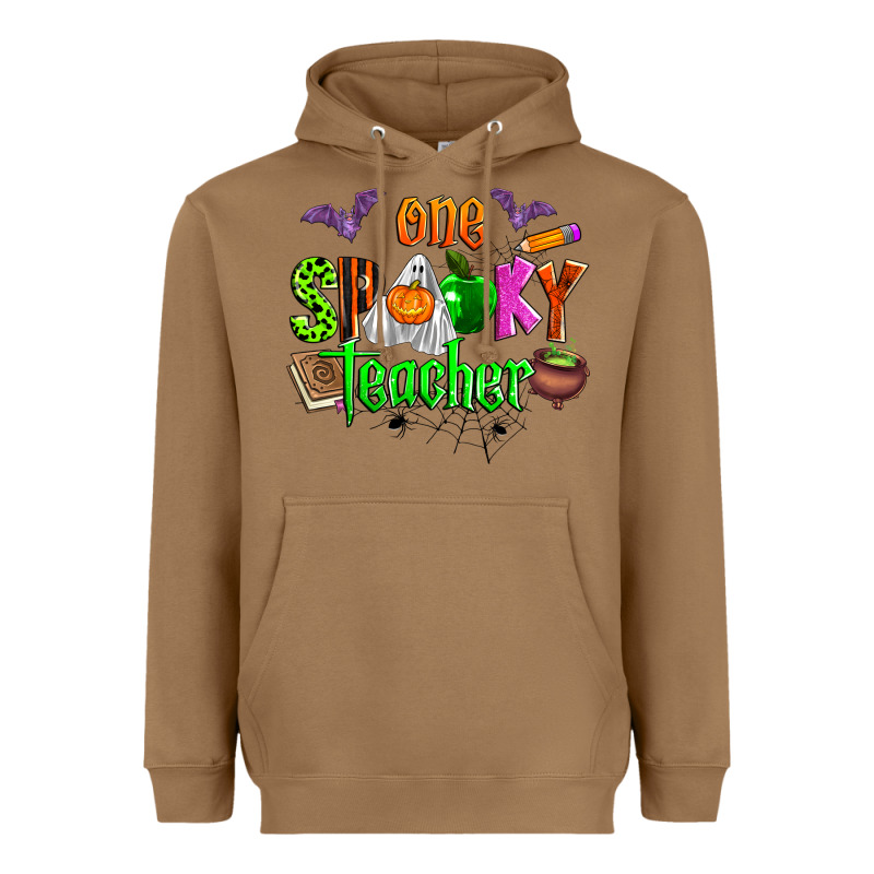 One Spooky Teacher Heavyweight Hoodie by Zillion Design Studio | Teevron