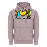 Vintage Zinc peace love beer Vintage Hoodie - AdoDesignShop