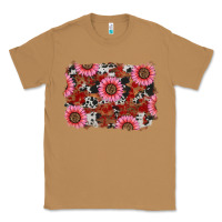 Toasted Coconut valentines day sunflowers leopard cowhide backgrou Classic Tee - RanaPortraitStore