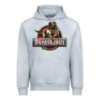 Heather Grey Papasaurus T-Rex Urban Hoodie - LillyAllenDesigns