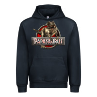 Navy Papasaurus T-Rex Urban Hoodie - LillyAllenDesigns