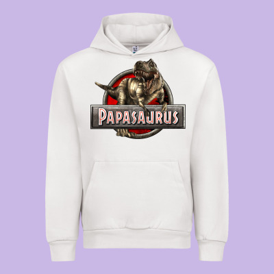 Papasaurus T-rex Urban Hoodie Designed By Lillyallendesigns