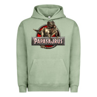 Pigment Oil Green Papasaurus T-Rex Urban Hoodie - LillyAllenDesigns