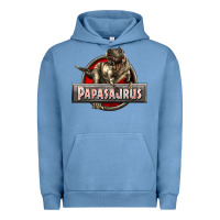 Pigment Pebble Blue Papasaurus T-Rex Urban Hoodie - LillyAllenDesigns