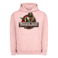 Pigment Salmon Papasaurus T-Rex Urban Hoodie - LillyAllenDesigns