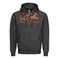 Charcoal Heather Latina Zipper Hoodie - RanaPortraitStore