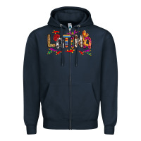 Navy Latina Zipper Hoodie - RanaPortraitStore