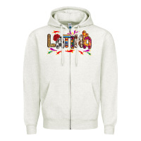 Oatmeal Heather Latina Zipper Hoodie - RanaPortraitStore