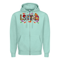 Seafoam Latina Zipper Hoodie - RanaPortraitStore