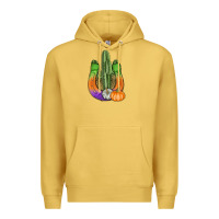 Antique Gold horseshoe halloween cactus Premium Hoodie - AdoDesignShop