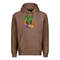 Chestnut horseshoe halloween cactus Premium Hoodie - AdoDesignShop