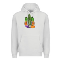 Dove Grey horseshoe halloween cactus Premium Hoodie - AdoDesignShop