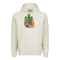 Oatmeal Heather horseshoe halloween cactus Premium Hoodie - AdoDesignShop