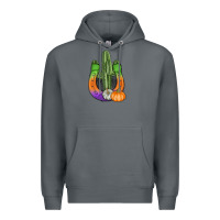 Rock horseshoe halloween cactus Premium Hoodie - AdoDesignShop