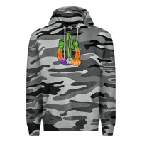 Slate Camo horseshoe halloween cactus Premium Hoodie - AdoDesignShop