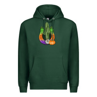 Sports Green horseshoe halloween cactus Premium Hoodie - AdoDesignShop