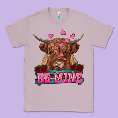 Be Mine Cow Classic Tee Designed By Ranaportraitstore