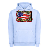 Pigment Grape Ice distressed american flag Urban Hoodie - BarkalooDesign