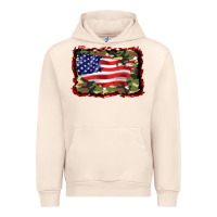 Sandshell distressed american flag Urban Hoodie - BarkalooDesign