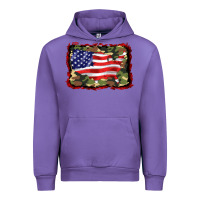 Tulip distressed american flag Urban Hoodie - BarkalooDesign